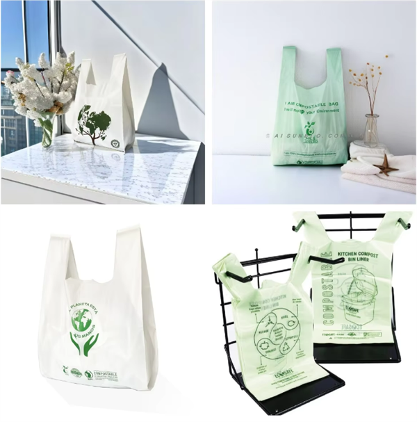 Biodegradable t shirt plastic bag Biodegradable t shirt plastic bag