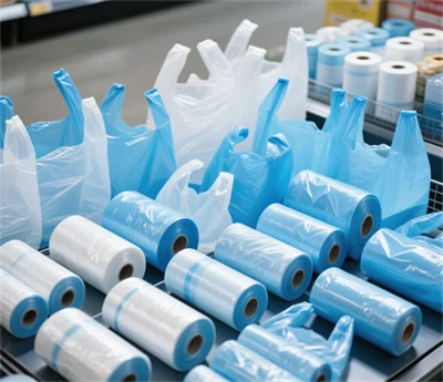 ถุงพลาสติกใสใส่อาหารสี